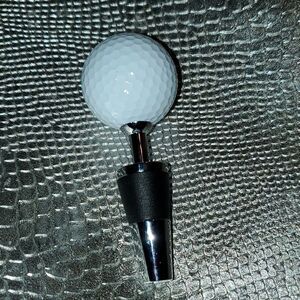 Golf Ball Wine Bottle Stopper